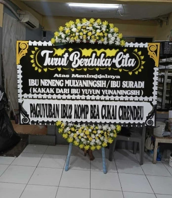 Papan Bunga di Gandaria